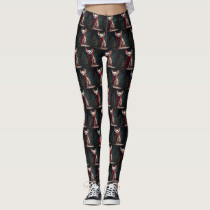 Sphynx Hund im Schnee Weihnachten Leggings