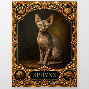 Sphynx, Juwelen-Erbstück-Kunst Postkarte