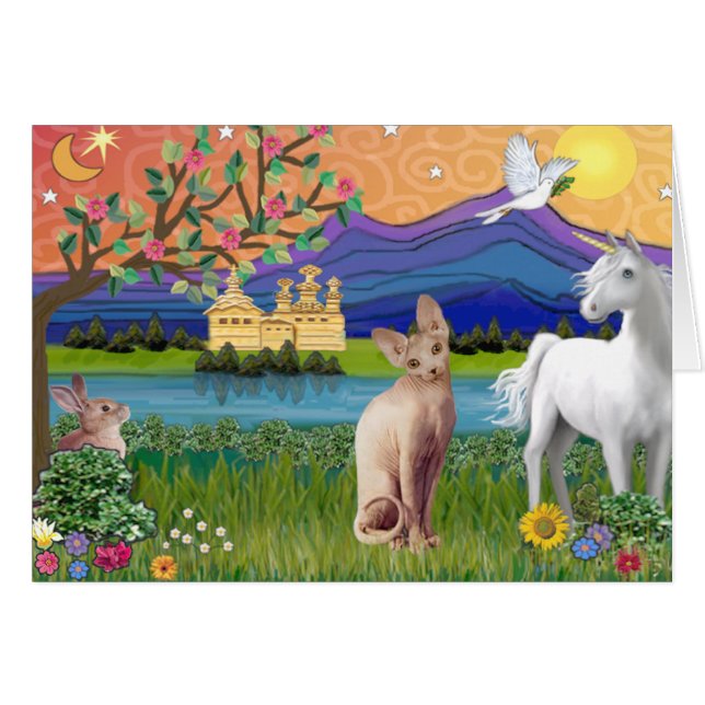 Sphynx-Katze 1 - Fantasy Land (Vorderseite (Horizontal))