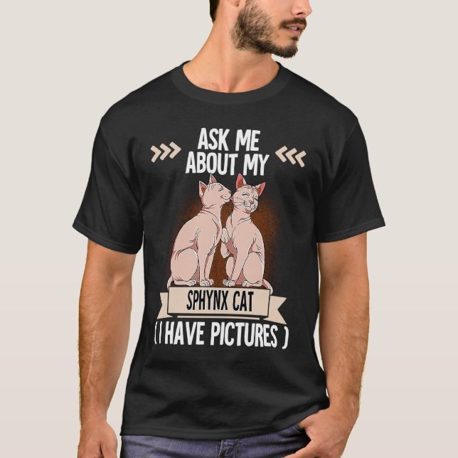 Sphynx-Katze  7 T-Shirt (Vorderseite)