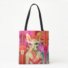Sphynx Katze Blumen-Fee