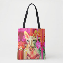 Sphynx Katze Blumen-Fee