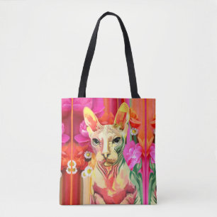 Sphynx Katze Blumen-Fee