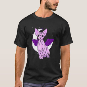 Sphynx-Katze Fledermaus Cute Pastel Goth Gruselige T-Shirt