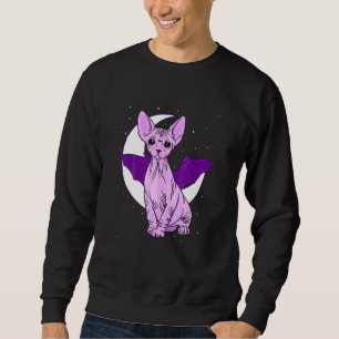 Sphynx-Katze Fledermaus Cute Pastell-Goth creepy G Sweatshirt