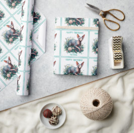 Sphynx Katze Hübsch Weißer Geburtstag Geschenkpapier