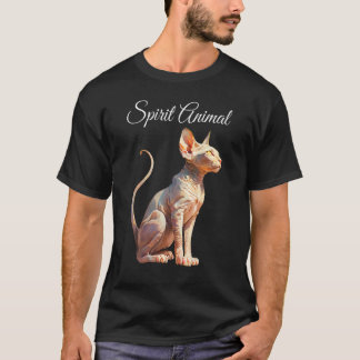 Sphynx-Katze ist mein spirituelles Tier haarloses T-Shirt