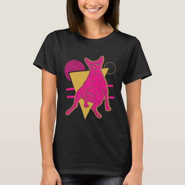 Sphynx-Katze Kätzchen T-Shirt (Vorderseite)