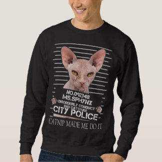 Sphynx-Katze Katzenminze brachte mich dazu, es zu Sweatshirt