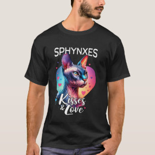 Sphynx-Katze küsst Sphynx-Katze Liebe T-Shirt