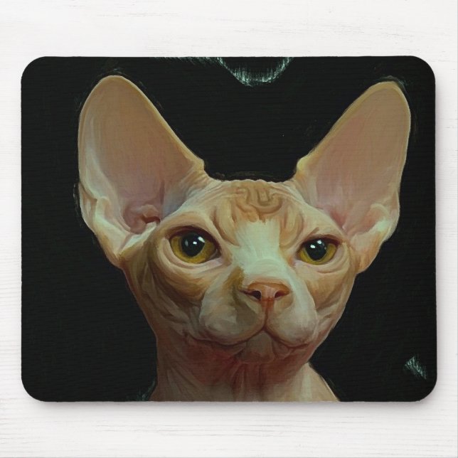 sphynx Katze Mousepad (Vorne)