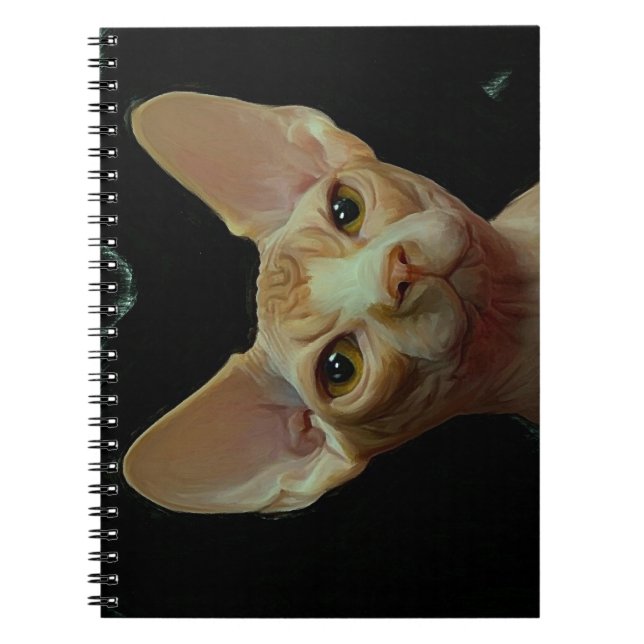 sphynx Katze Notizblock (Vorderseite)