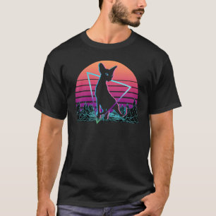 Sphynx-Katze Retro T-Shirt