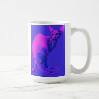 sphynx Katze-rosa Tasse