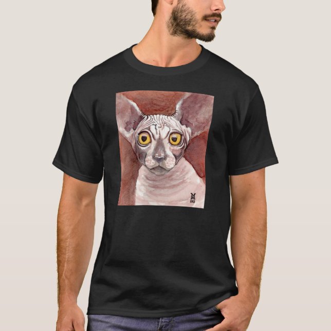 Sphynx Katze T-Shirt (Vorderseite)