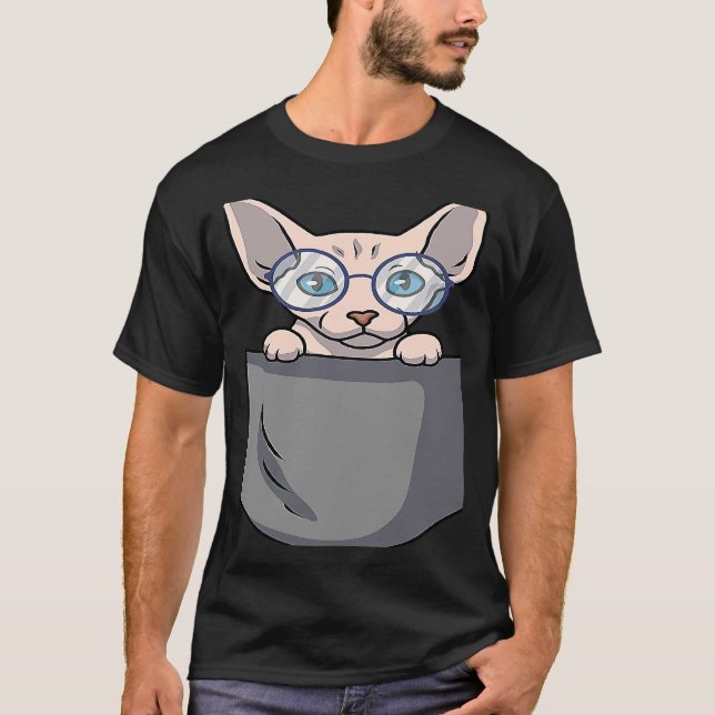 Sphynx-Katze Tasche T-Shirt (Vorderseite)