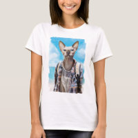 Sphynx Katze. Tourist