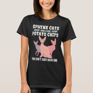 Sphynx-Katzen-Kartoffelchips-Liebhaber-Züchter-Tie T-Shirt