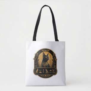 Sphynx-Katzen-Leinen-Tasche Ägyptische Ästhetik