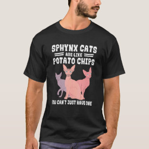 Sphynx-Katzen-Pommes-Frites-Liebhaber-Züchter-Tier T-Shirt