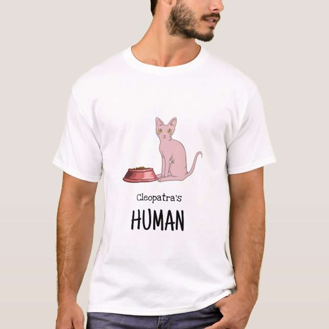 Sphynx-Katzen-Shirt T-Shirt (Vorderseite)