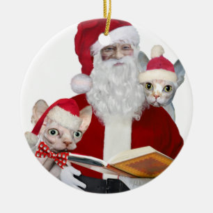 Sphynx Katzen-Verzierungen Keramikornament