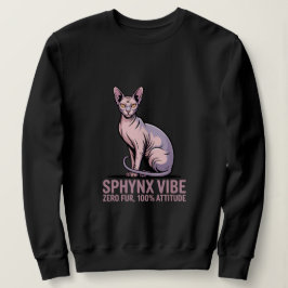 Sphynx-Katzen-Vibe unter Sonnenlicht Kunst Sweatshirt