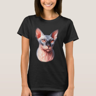Sphynx-Katzenporträt T-Shirt