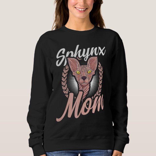 Sphynx-Mama Sphynx-Katze Sweatshirt (Vorderseite)