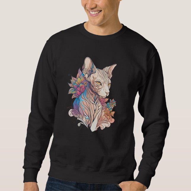 Sphynx Mom Cat Sphinx Hairless Cat Owner Sphynx Ca Sweatshirt (Vorderseite)