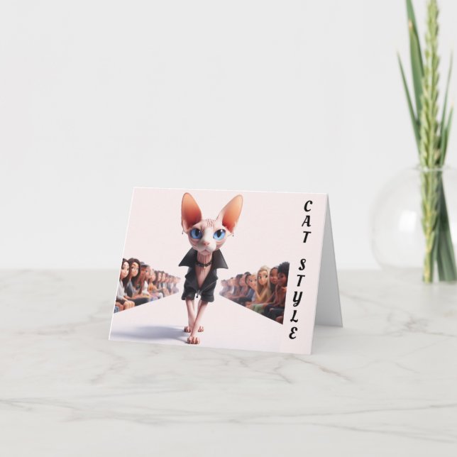 Sphynx Runway Model Grußkarte Karte (Vorderseite)