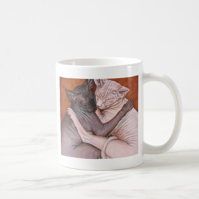 Sphynx Sphinx-Katzen-Katzen-Nickerchen-Zeit Tasse (Rechts)