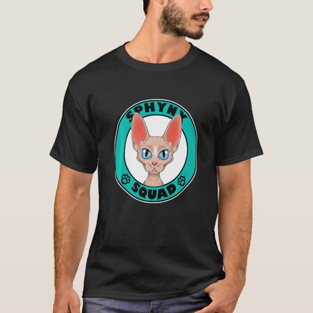 Sphynx Squad I Cat I Sphynx Cat T-Shirt (Vorderseite)