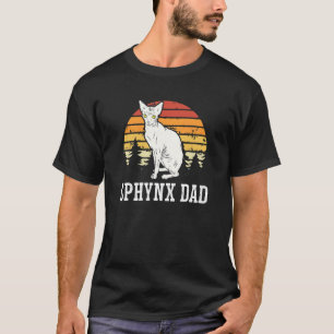 Sphynx-Vater Feline Katzen ohne Fell Kitten-Vater T-Shirt