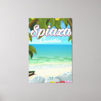 Spiaza Croatia Strandurlaub Poster