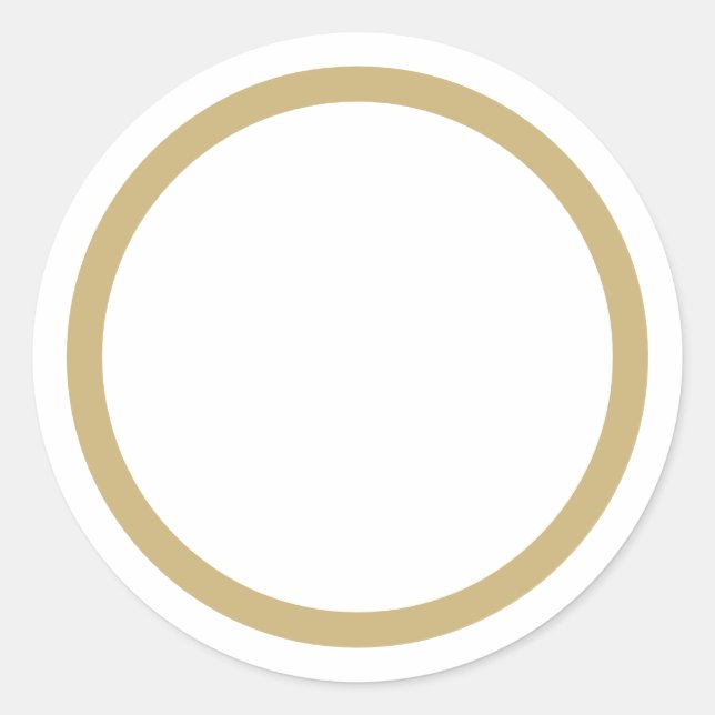 Spice jar Gold Rand Rohling Kennzeichnungskleber Runder Aufkleber (Vorderseite)