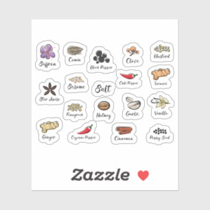 Spice Jar Labels Set