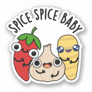 Spice Spice Baby Funny Food Puff Aufkleber
