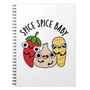 Spice Spice Baby Funny Food Puff Notizblock