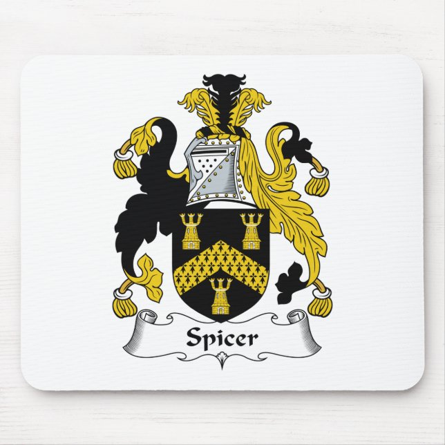 Spicer Familienwappen Mousepad (Vorne)