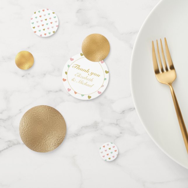 Spicey Life Modern Hearts Multicore DANKE Konfetti (Gruppe)