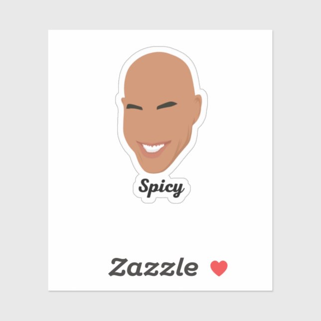 Spicy - ainsley harriott komischer Aufkleber (Blatt)