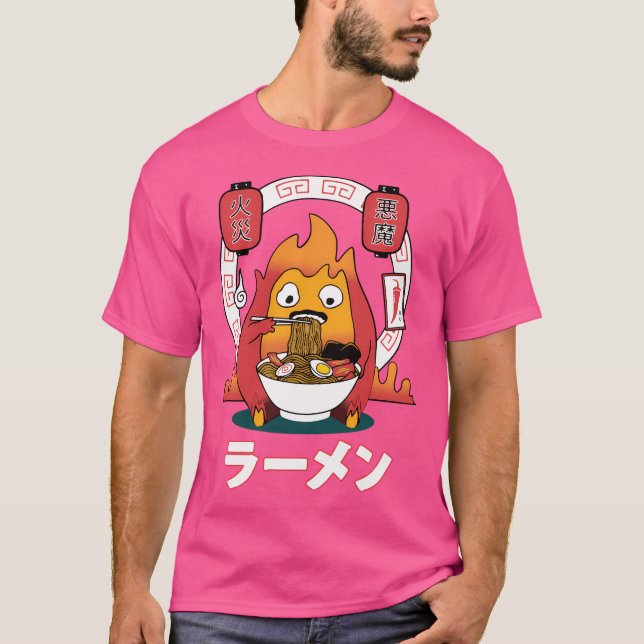 Spicy Calcifer Studio Ghibli T-Shirt (Vorderseite)