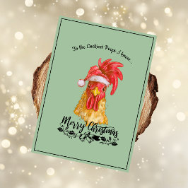 Spicy Chicken Funny Frohe Weihnachten