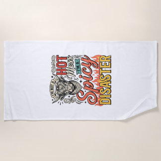 Spicy Disaster Highland Cow Vintage Western-Shirt  Strandtuch