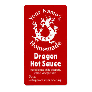 Spicy Dragon Ihr Name AsianChili Custom Hot Sauce
