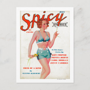 Spicy Magazine Cover Postkarte