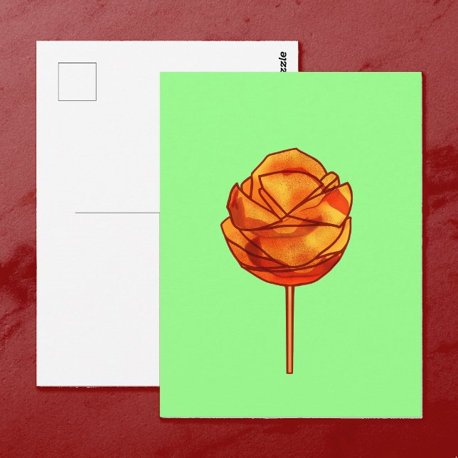 Spicy Mango auf dem Stick Postkarte (Von Creator hochgeladen)