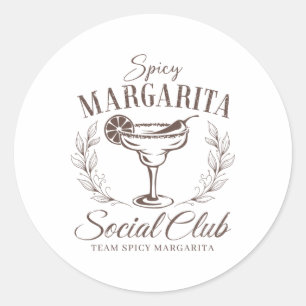 Spicy Margarita Schwanz Gir Runder Aufkleber