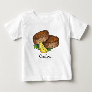 Spicy Maryland Crab Cake Crabcake Meeresfrüchte Fe Baby T-shirt